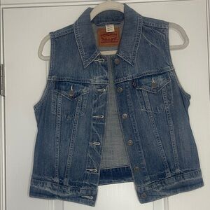 Levi's Classic Blue Denim Vest